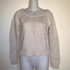 American Eagle | Women’s Size Small White Scoop Neck Sweater